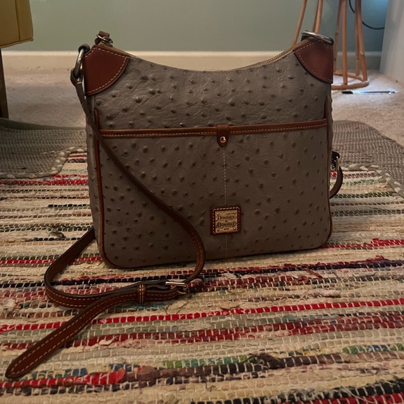 COPY - Dooney & Burke Gray and Brown Textured Bag - Picture 2 of 5